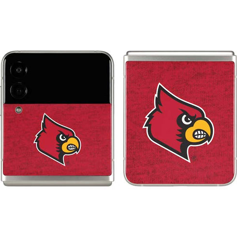 University of Louisville Red Background Galaxy Z Flip3 5G Skin